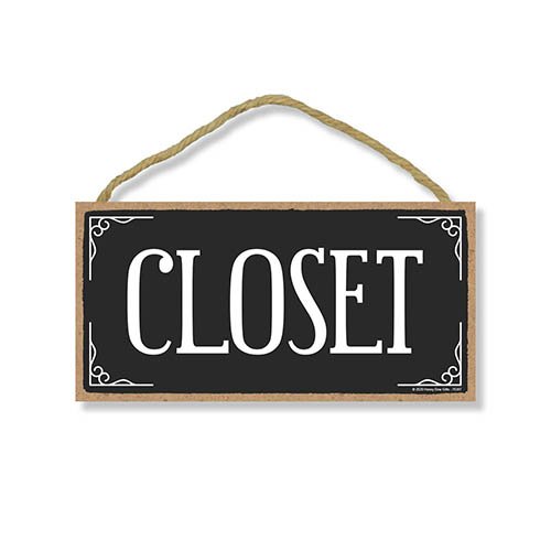 Closet,10 Inch by 5 Inch, Closet Sign for Door, Signs for Closet, Closet Door Decor, Closet Sign, Door Sign, Closet Doors, Linen Closet