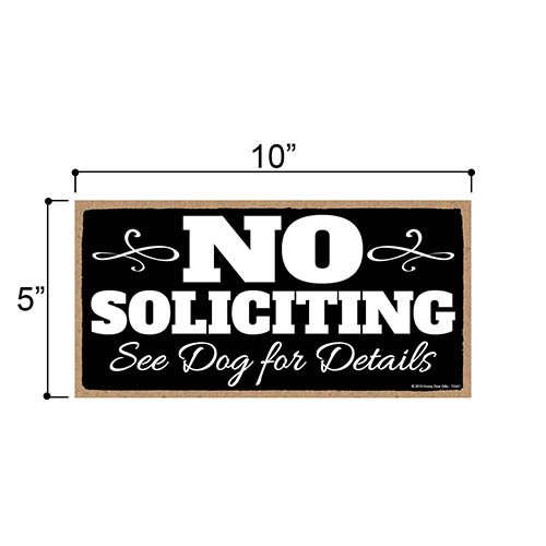Funny No Soliciting Sign
