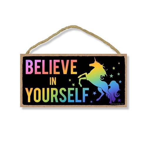 Believe in Yourself Unicorn Sign