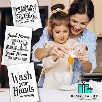 Honey Dew Gifts, Please Flush The Toilet and Wash Your Hands Thank You, 27 Inch by 27 Inch, 100% Cotton, Multi-Purpose Towel, Hand Towels, Bathroom Towels, Bathroom Decorations, Restroom Decor