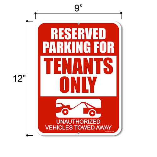 Reserved Parking Signs