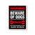 Warning Beware of Dogs You Have Been Warned Not Responsible For Injury or Death Sign - 9 x 12 Inch Pre-Drilled Aluminum Beware of Dog Sign