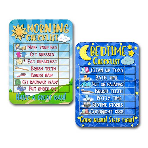 Daily Morning and Bedtime Routine Reward Chart