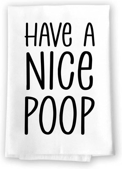 Honey Dew Gifts, Have A Nice Poop, 27 Inch by 27 Inch, 100% cotton, Multi-purpose Towel, Inappropriate Gifts, Hand Towels, Bathroom Towels, Bathroom Decorations, Hand Towels Funny, Funny Shower Towels