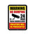 Warning No Dumping Video Surveillance Violators Will Be Prosecuted - 9 x 12 inch Metal Aluminum Sign Decor - Made in The USA