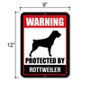 Rottweiler Warning Sign