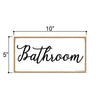 Bathroom Wooden Sign