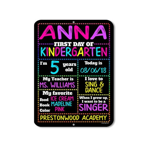 First Day of School Signs