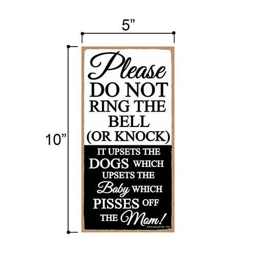Do Not Ring Bell Sign