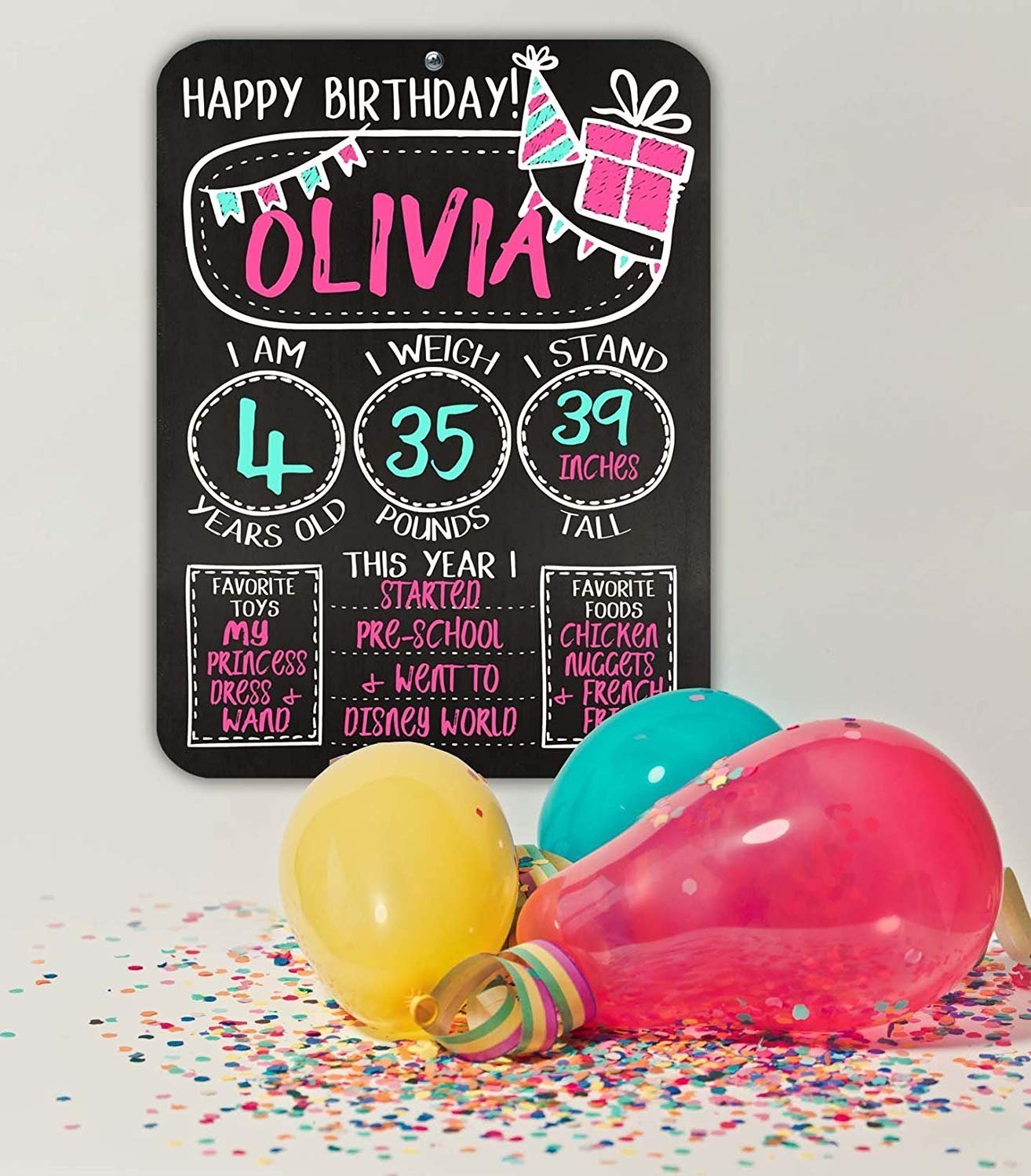 Birthday Milestones Sign