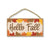 Hello Fall - 5 x 10 inch Hanging Signs, Wall Art, Decorative Wood Sign, Fall Signs