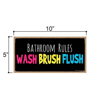 Bathroom Rules Sign