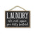 Laundry We Meet Again You Dirty Bastard, 7 inch by 10.5 inch Hanging Wall Art, Decorative Sign, Housewarming Gifts, Home Decor, Funny Wood Laundry Signs,