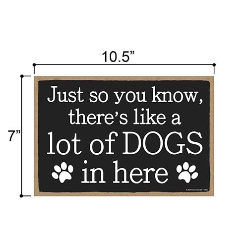 Wooden Door Dog Sign