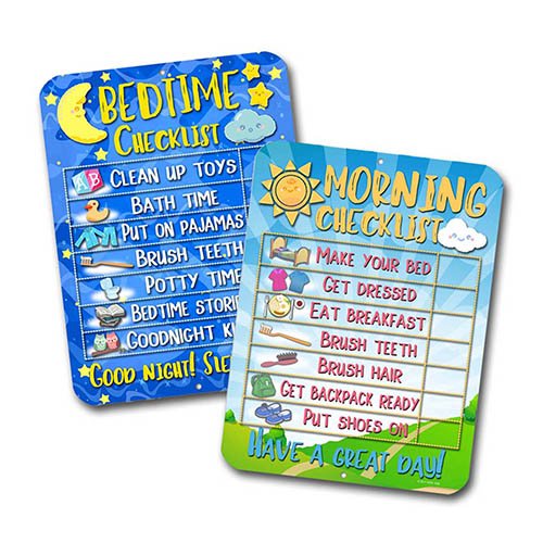 Daily Morning and Bedtime Routine Reward Chart