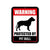 Pitbull Warning Sign - 9 x 12 Inch Pre-Drilled Aluminum Warning Protected by Pitbull Signage