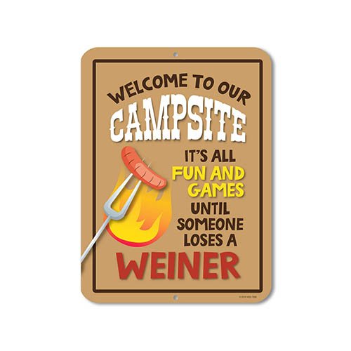Funny Camping Signs