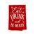 Eat Drink Be Merry Flour Sack Towel, 27 inch by 27 inch, Multi-Purpose Towel, Christmas Decor, Christmas Towel