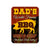 Dad's World Famous BBQ Chillin' & Grillin' Kitchen Decor 9 inch by 12 inch Man Cave Signs and Decor, Made in USA