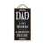 Dad First Hero and First Love 5 inch by 10 inch Hanging Wall Decor, Decorative Wood Sign, Best Dad Gifts, Father's Day Gifts