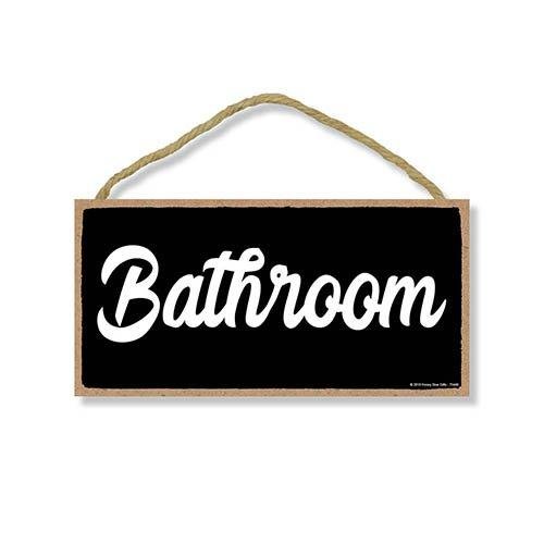 Bathroom Wooden Sign