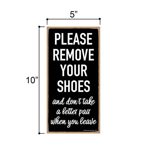 Remove Your Shoes Sign