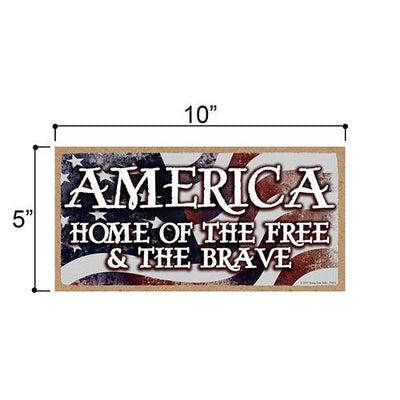 America Home of the Free Sign