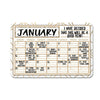 Decorative Monthly Wall Calendar