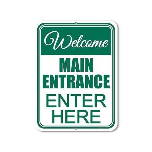 Outdoor Welcome Sign