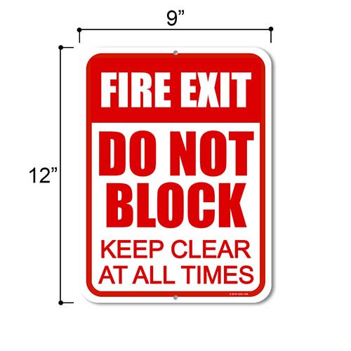 Business Fire Exit Signs
