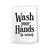 Wash Your Hands No Seriously Flour Sack Towel, 27 x 27 Inches, 100% Cotton, Highly Absorbent, Multi Purpose Kitchen Dish Towel