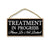 Treatment in Progress Please Do Not Disturb - 5 x 10 inch Hanging Door Sign for Office or Salon Spa Use