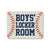 Baseball Sign Boy's Locker Room 9 inch by 12 inch Metal Aluminum Novelty Signs, Made in USA
