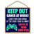 Keep Out Gamer at Work - 10 x 10 inch Hanging, Wall Art, Decorative Wood Sign Funny Boys Room Decor