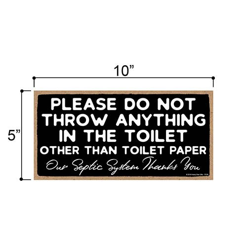 Bathroom Wooden Sign