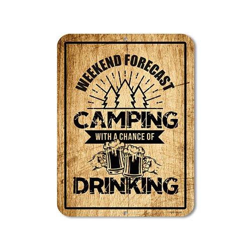 Funny Camping Signs